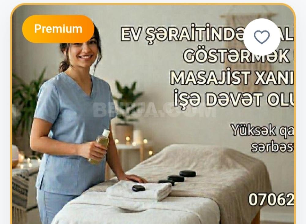 Masajist Xanımlar Tələb Olunur