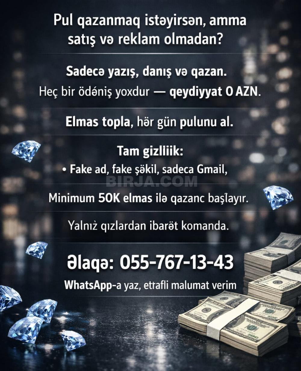 İş təklif edirəm