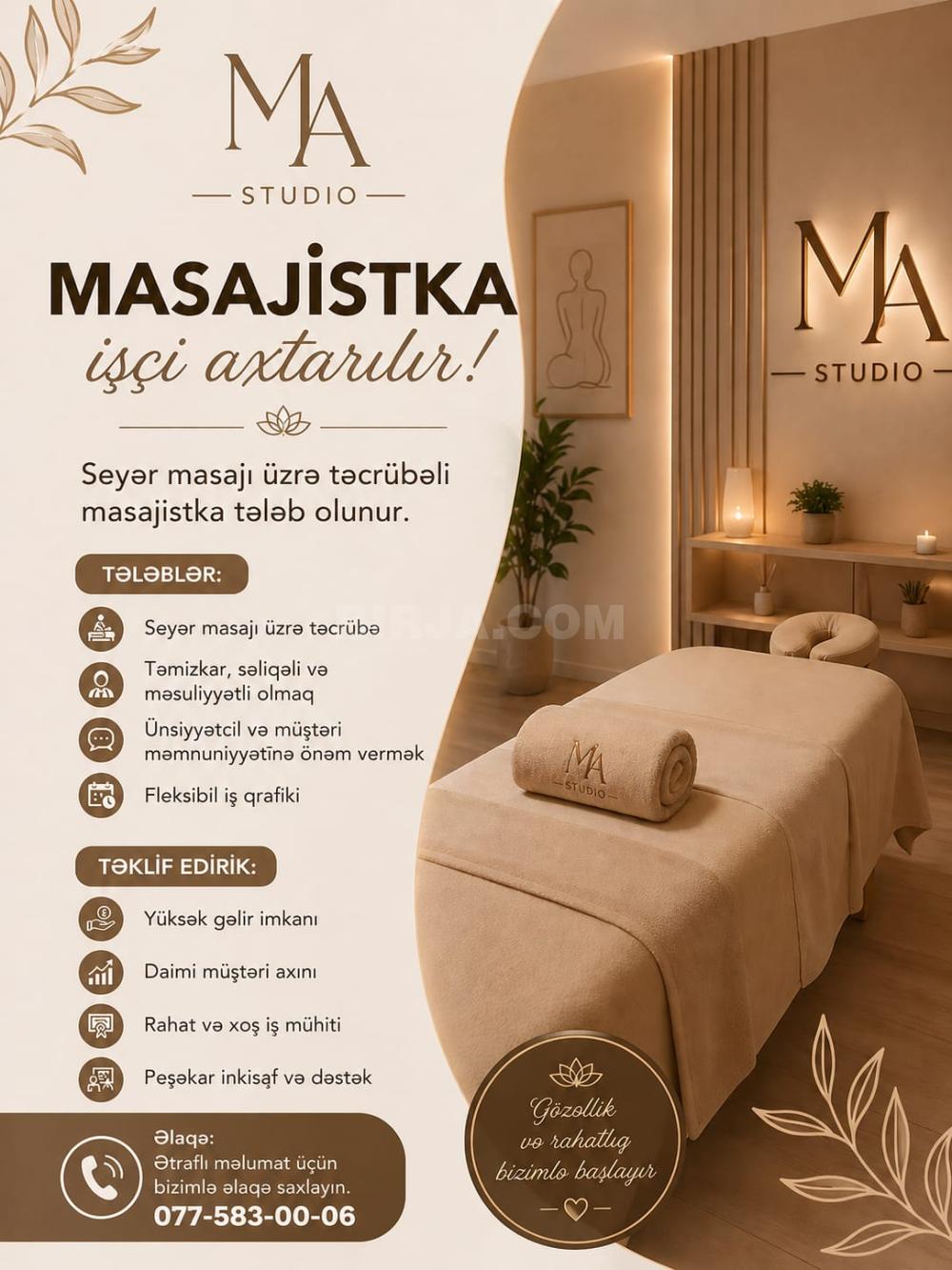 İş təklif edirəm